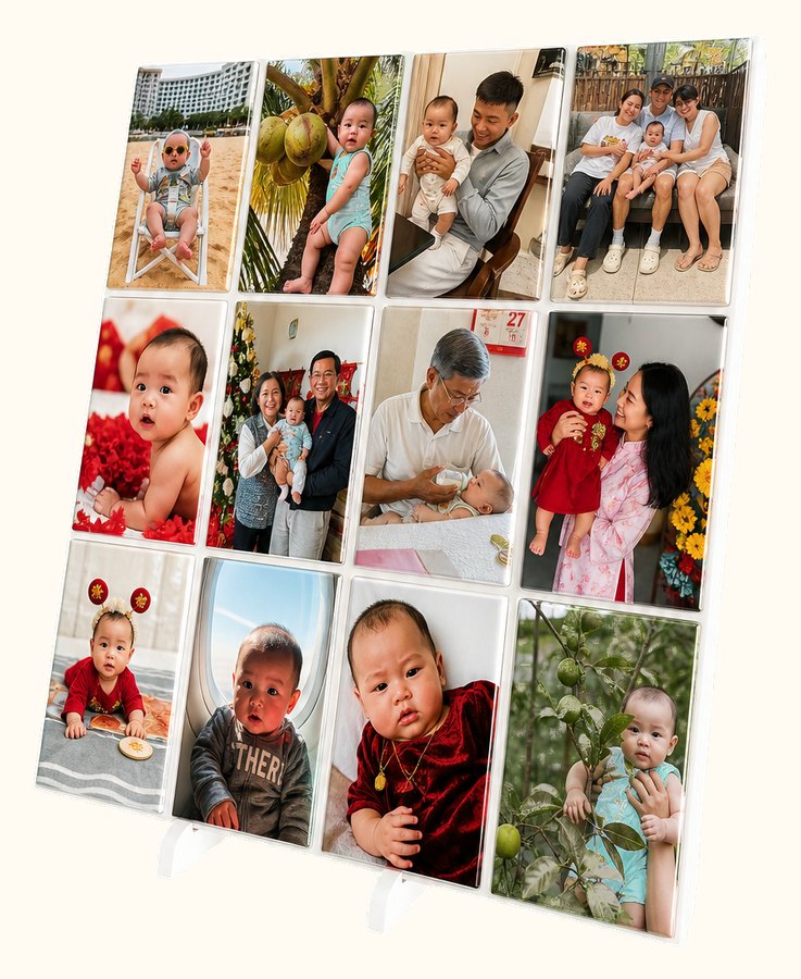 Khung ảnh để bàn Anacha 12 ảnh