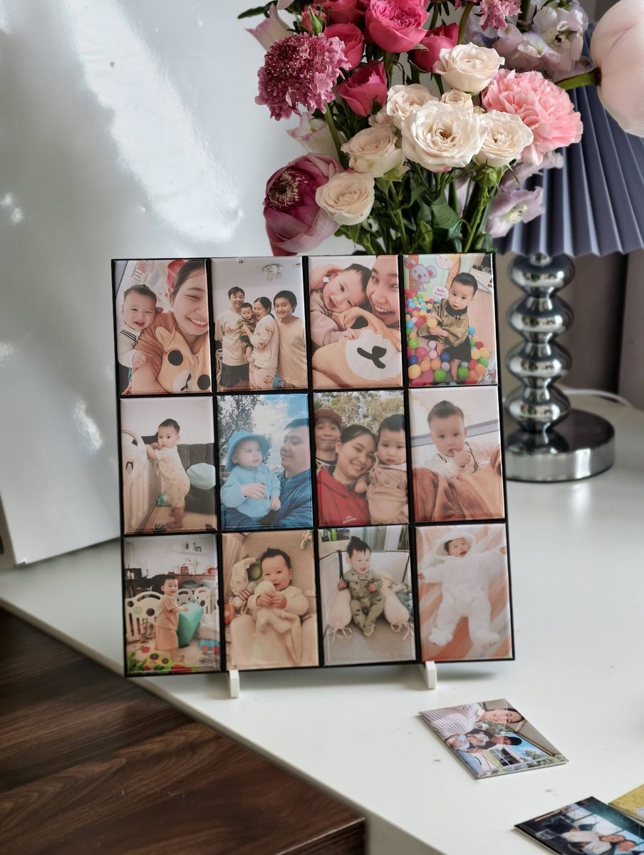 Khung ảnh nam châm để bàn Anacha, nhiều màu