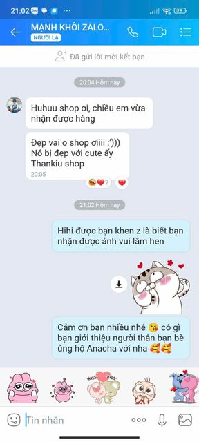 Feedback khách hàng Anacha